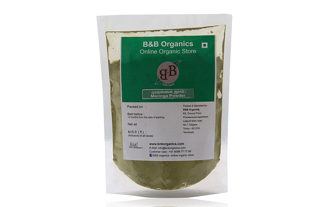 B&B Organics Moringa Powder Pack 100 Grams - Reviews | Nutrition ...